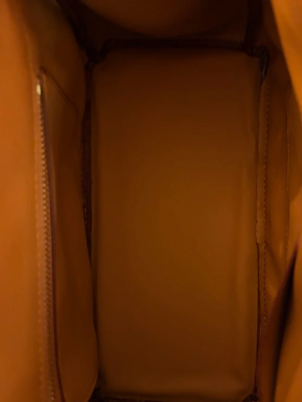 Brown/Tan Real Leather Top-Handle Bag with Gold Hardware